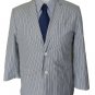 VINCE White Thin Black Blue Stripe SPORT COAT Casual Dress JACKET $395 NWT L LG