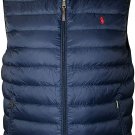 NEW Polo Ralph Lauren Men's Packable Down Vest JACKET XL AVIATOR NAVY BLUE NWT