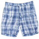 RALPH LAUREN Polo Men's 9" BLUE WHITE India Madras Plaid Shorts Indigo Multi 38