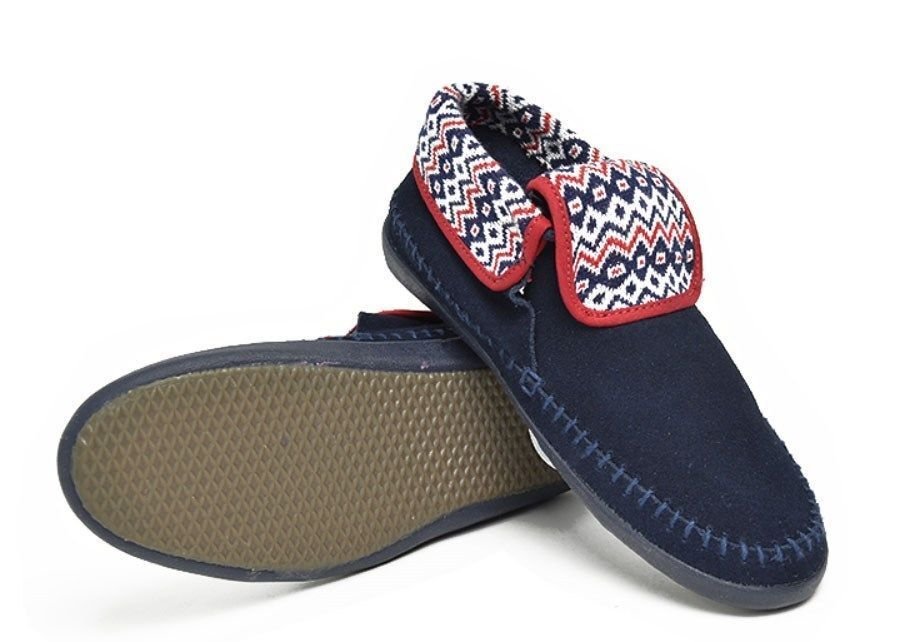 AMPUTEE RIGHT SHOE ONLY MOHIKAN NORDIC BLUE WOMENS SZ 5.5 SURF SIDERS MOCCASINS