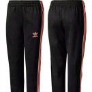 NEW $55 Adidas Originals Youth Sz XL J Snap Track Pants CW2733 Black Pink NWT