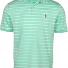 NEW Polo Ralph Lauren Mens CLASSIC Fit Mesh Pony Shirt Green MU white striped