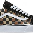 Vans OLD SKOOL (Camo checkerboard) Desert/True White Check 6.5 7 7.5 Mens