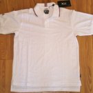 NEW MENS ADIDAS GOLF SHIRT SMALL SM S POLO TOP WHITE CLIMALITE MAROON 3 STRIPE
