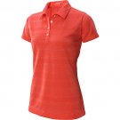 NEW NIKE GOLF WOMENS JAQUARD TEXTURE POLO SHIRT DRI FIT XS $65 RED 398357 657