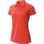 NEW NIKE GOLF WOMENS JAQUARD TEXTURE POLO SHIRT DRI FIT XS $65 RED 398357 657