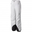 WOMENS SZ L MOUNTAIN HARDWEAR RETURNIA INSULATED WHITE SNOW SKI PANTS SNOWBOARD