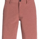 Quiksilver AMPHIBIANS DUCK DIVE MENS HEATHER RED HYBRID WALK SHORTS BAKED CLAY
