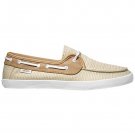 NEW VANS Chauffette Natural Stripes Tan White SHOES WOMENS 5 SURF SIDERS SK8