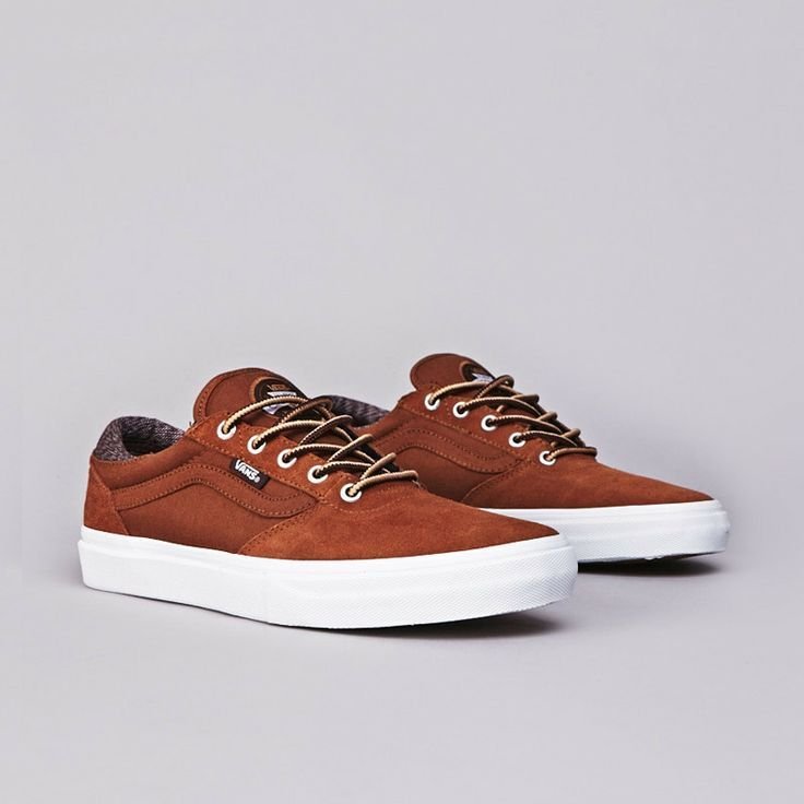 Vans Gilbert Crockett Pro HERRINGBONE TWILL TOBACCO Men's Skate Shoes SZ 6.5