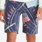 Polo Ralph Lauren Mens Logo Relaxed Fit Casual Shorts NAUTICAL Flag Print 38