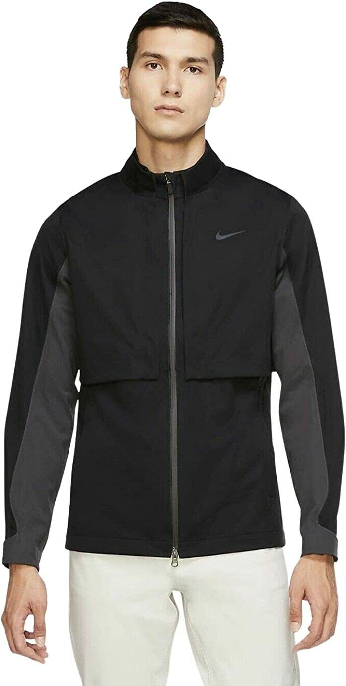 Nike Mens Small Hypershield Rapid Adapt Convertible Golf Jacket Black CK6156-010