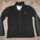 NEW NAUTICA FULL Zip Fleece Jacket S SM SMALL OTB TRUE BLACK $79.50 K4420R NWT