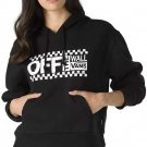 Vans OFF THE WALL Avenue Black Women's Crop Hoodie XL NEW NWT new NWT