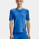 Under Armour Virgin Galactic RUSH Womens Short Sleeve Shirt Blue Size S M1359710