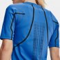 Under Armour Virgin Galactic RUSH Womens Short Sleeve Shirt Blue Size S M1359710