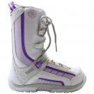 NEW MORROW SLICK WHITE PURPLE YOUTH SNOWBOARD BOOTS US 5 CM 23 EUR 36.5 KIDS NIB
