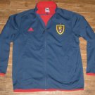 Adidas RSL Real Salt Lake FULL ZIP JACKET TOP XXL BLUE RED COAT WINDBREAKER NEW