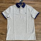 NEW Polo Ralph Lauren Mens CLASSIC Fit Mesh Pony Shirt grey navy blue collar