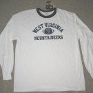 REEBOK WEST VIRGINIA MOUNTAINEERS SHIRT L LONG SLEEVE