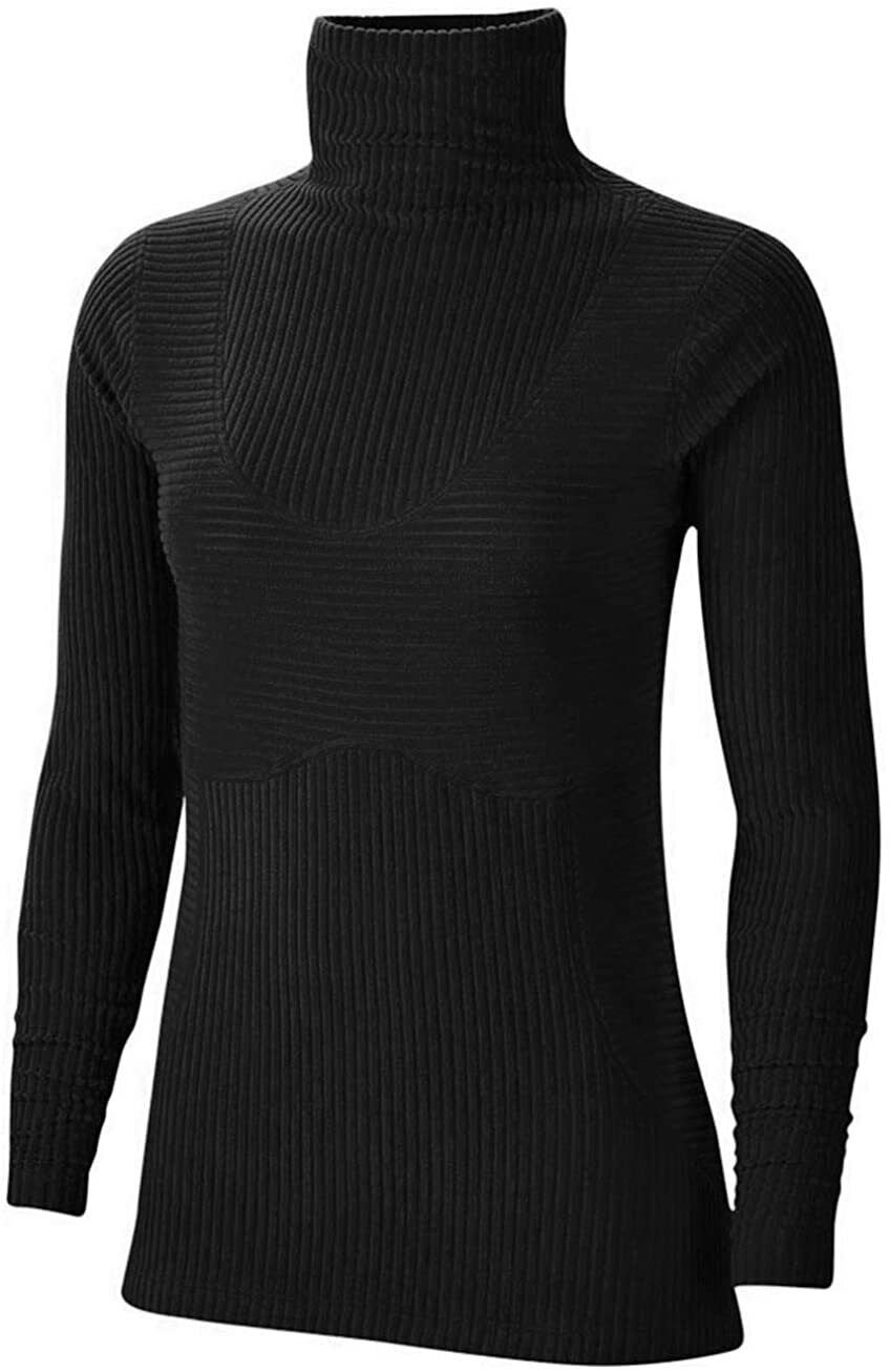 Nike Pro Hyperwarm Shirts Tops Womens Training Shirt VELOUR Top BV5558-010 BLACK
