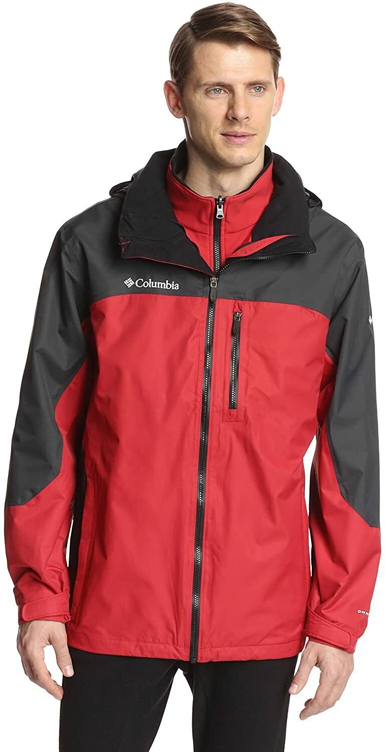 COLUMBIA CATEGORY FIVE 2.0 INTERCHANGE JACKET XXL RED BLACK