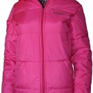 Columbia Youth Girls Ice Chips Reversible Hooded Jacket SZ L LARGE NEW $80 PINK