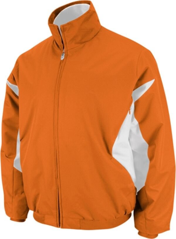 NEW BLANK Majestic Athletic Therma Base Premier Jacket ORANGE WHITE GIANTS XS