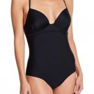 Marilyn Monroe Swim Lace-Up Back One Piece Black MMOP-164