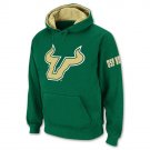 NEW SOUTH FLORIDA BULLS HOODED SWEATSHIRT XXL 2XL GREEN NCAA HOODIE HOODY