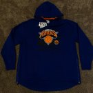 NEW NBA NEW YORK KNICKS HOODED SWEATSHIRT L LARGE LG BLUE ORANGE ZIPWAY