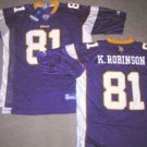 REEBOK MINNESOTA VIKINGS KOREN ROBINSON JERSEY ON field XXL XXLARGE 2XL NEW NWT