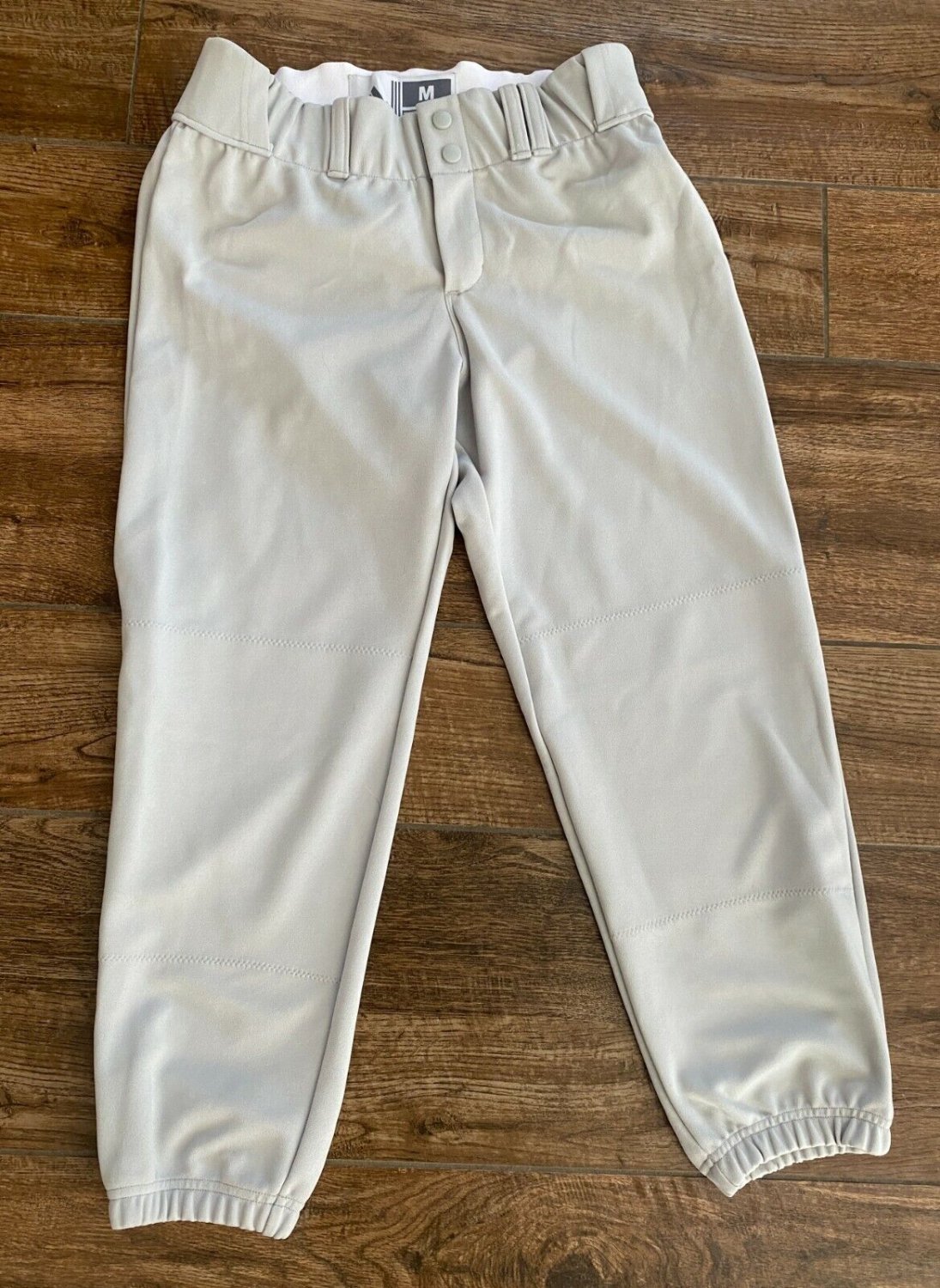 ADIDAS SAMPLE WOMENS SOFTBALL PANTS M MED MEDIUM GREY GRAY NEW 100% POLYESTER