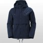 NEW Helly Hansen Evie Hooded Waterproof Rain Jacket Women's Navy Blue XS S M L