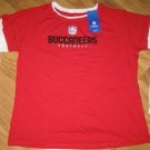 Reebok TAMPA BAY BUCS WOMENS LONG SLEEVE FITTED T SHIRT XXL