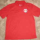 ADIDAS NEW YORK RED BULLS SOCCER POLO MENS S SM SMALL MLS GOLF SHIRT TOP BULL