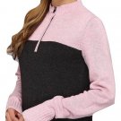 Nike Women's Heather Two Tone Sweater 542057 Wool Blend 1/2-Zip Mock Collar M MD