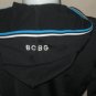 WOMENS BCBG MAX AZRIA BLACK AQUA L NEW $140 zip up TRAINING TOP JACKET BCN13355J