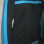 WOMENS BCBG MAX AZRIA BLACK AQUA L NEW $140 zip up TRAINING TOP JACKET BCN13355J