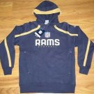 ST LOUIS RAMS HOODED SWEATSHIRT NEW L REEBOK LARGE LRG