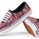 Vans AUTHENTIC WOVEN CHEVRON PINK TRUE WHITE MENS 3.5 Women's 5 Shoes SKATE NEW