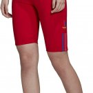 New adidas Originals Women's Adicolor 3D Trefoil Short Tights XS S Red