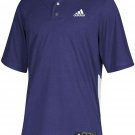 Adidas Mens Dk DIAMOND KING Elite 2BJ 2 Two Button Baseball Jersey PURPLE WHITE