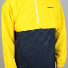 UMBRO PACKABLE HALF ZIP TRACK SMITHFIELD JACKET L LRG $70.00 60495U YELLOW BLUE