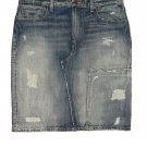 NEW RALPH LAUREN LAWRENCE SKIRT SIZE 2 NWT KNEE LENGTH DENIM BLUE