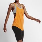 Nike 819397 ORANGE Womens XS Elevate Flow Tank Top Training Yoga Gym Loose Shirt