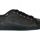 NEW VANS SHOES HADLEY LO 5 WOMENS BLACK SNAKE PLAID