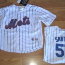 AUTHENTIC NEW YORK METS SANTANA JERSEY MAJESTIC 5/6 6 T TODDLER YOUTH PIN STRIPE