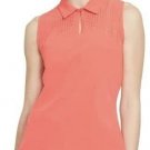 NEW Nike GOLF New Womens Sleeveless Polo Large L Orange CU9401-854