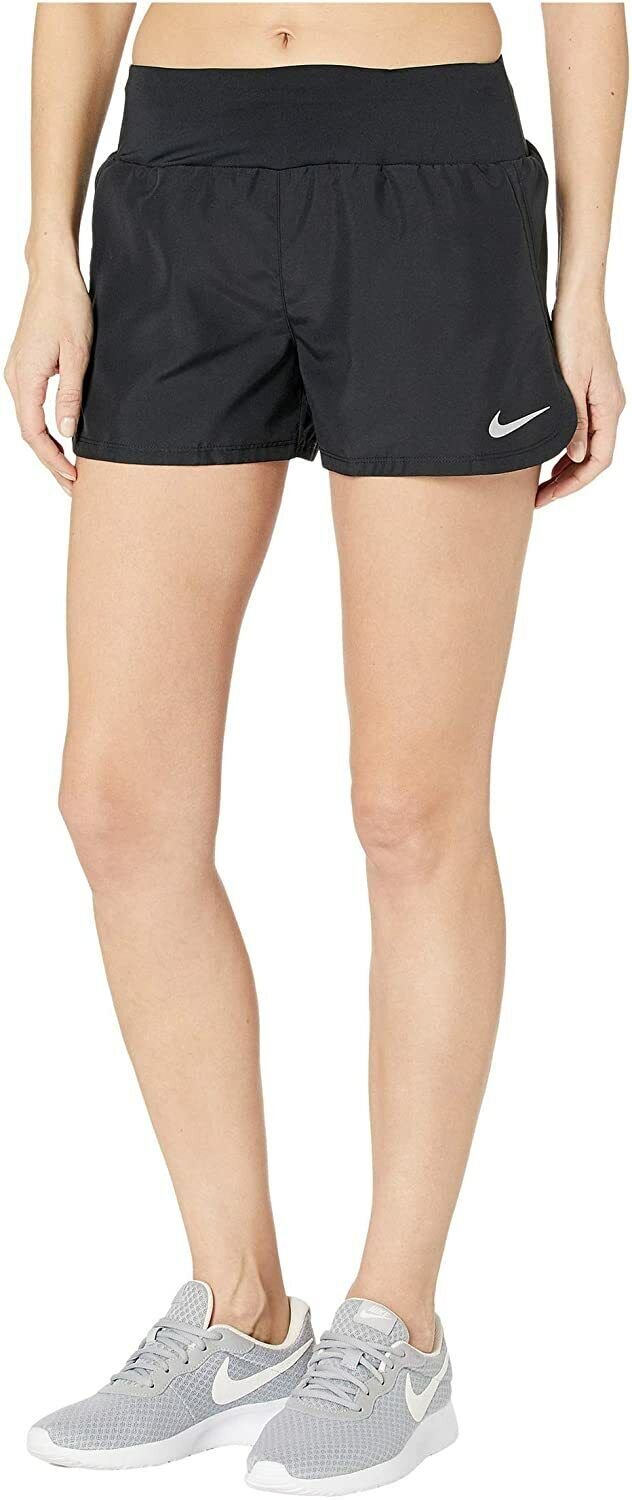 NEW Nike Crew Shorts Black/Reflective Silver CJ2400 010 XS INNER LINING NWT